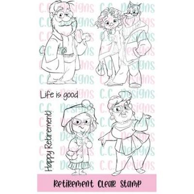 C.C. Designs Clear Stamps - Retirement
